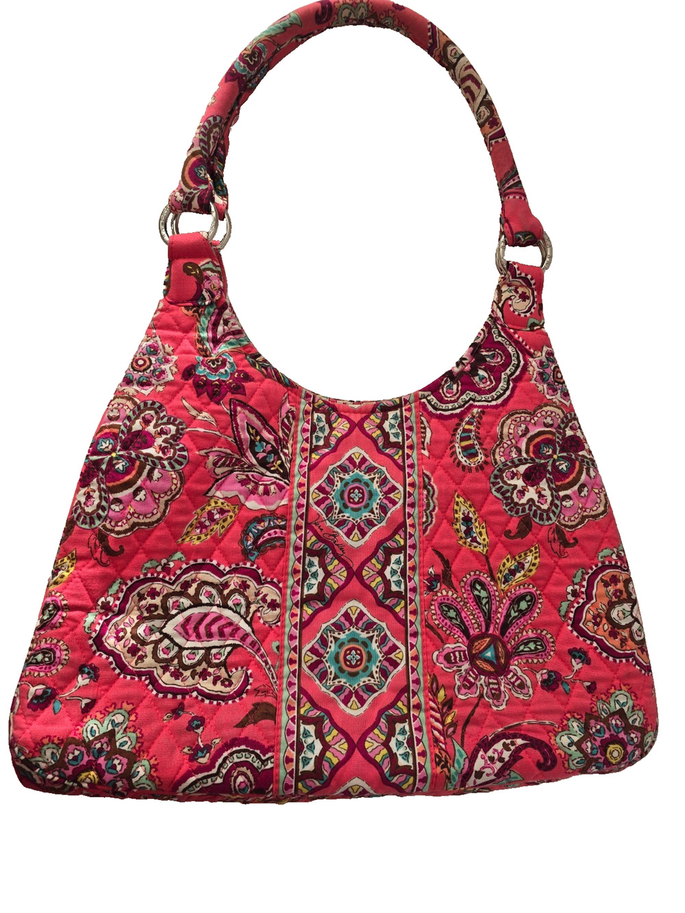 Vera Bradley Pink Paisley Double Strap Shoulder Bag Non-Smoking Home